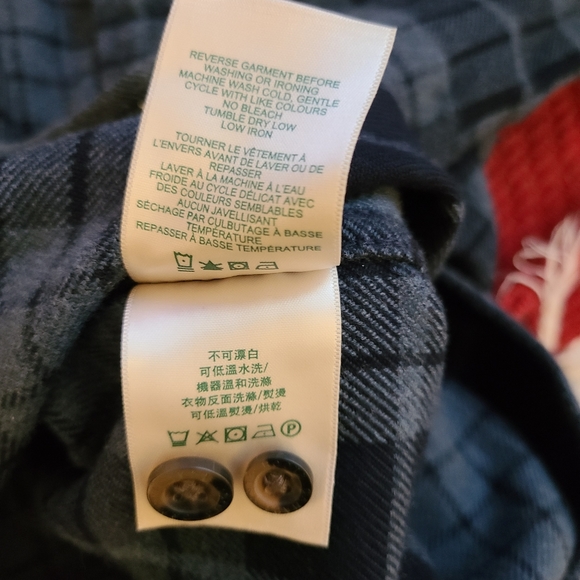 SOLD - Men's Roots plaid cotton button up - Picture 7 of 7